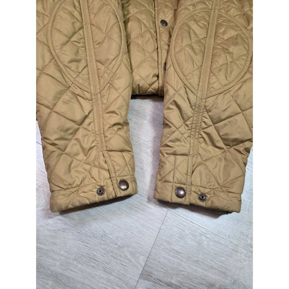 Vintage Polo Ralph Lauren Jacket Mens Medium‎ Diamond Quilted Utility Barn Snap